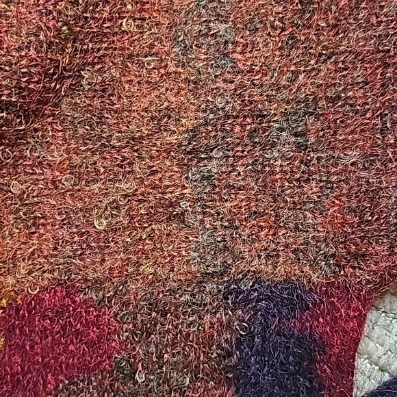 Vintage JEANNE PIERRE Mohair Turtleneck Sweater with Abstract Patterns Small - Picture 13 of 15